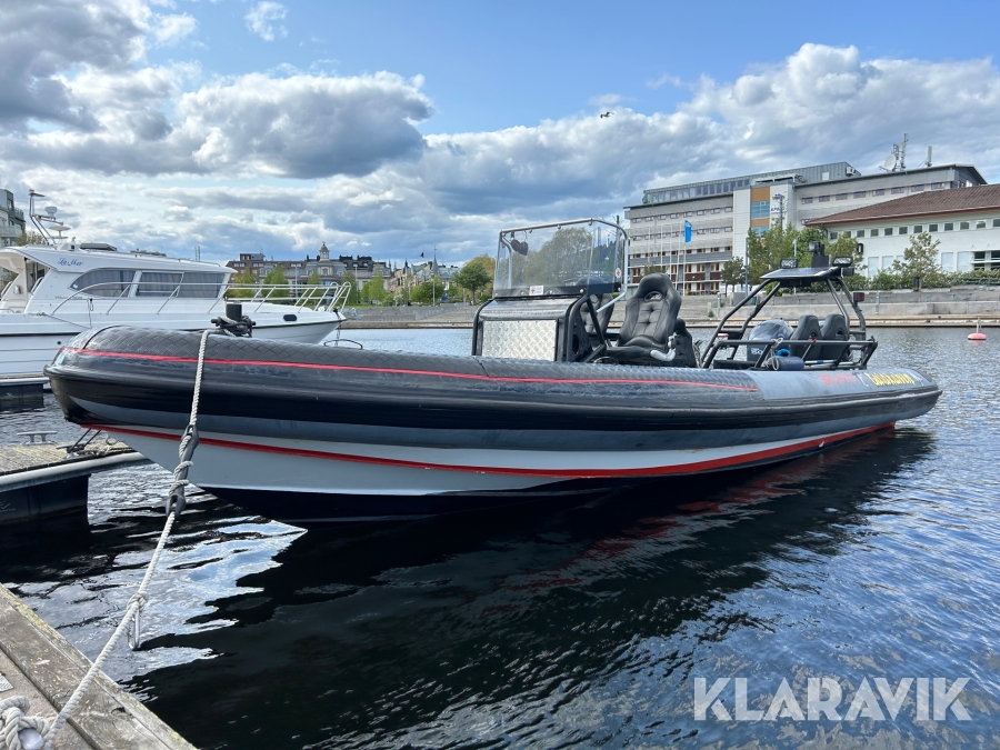 Ribbåt Aluminiumteknik Öregrund HP850 passbåt