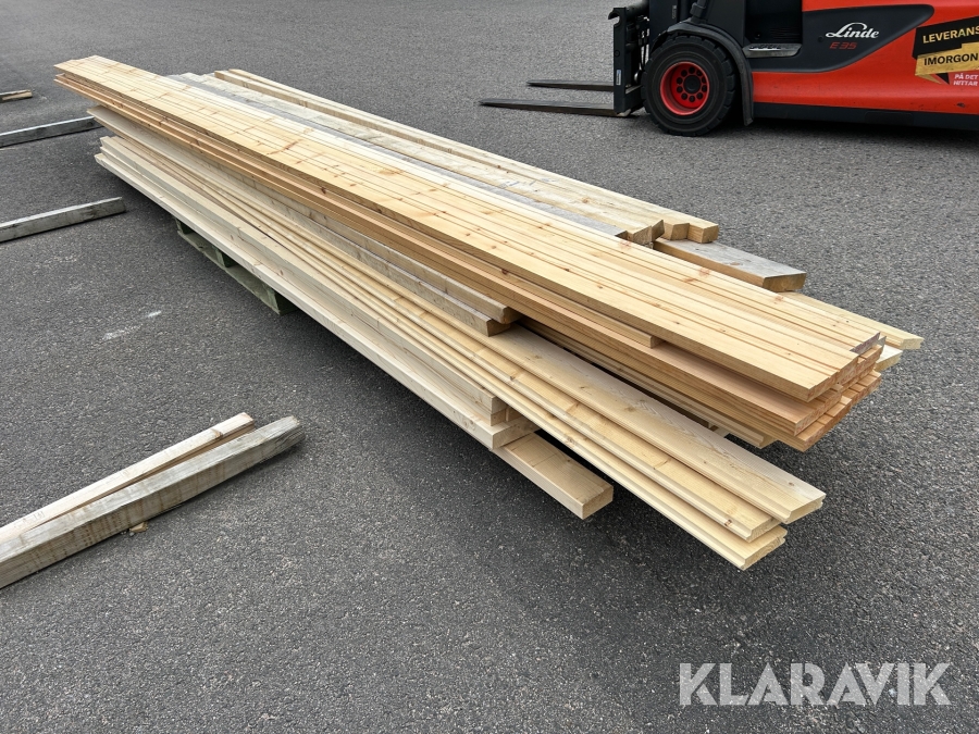 Parti med diverse virke