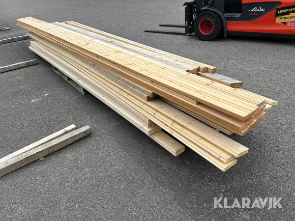 Parti med diverse virke