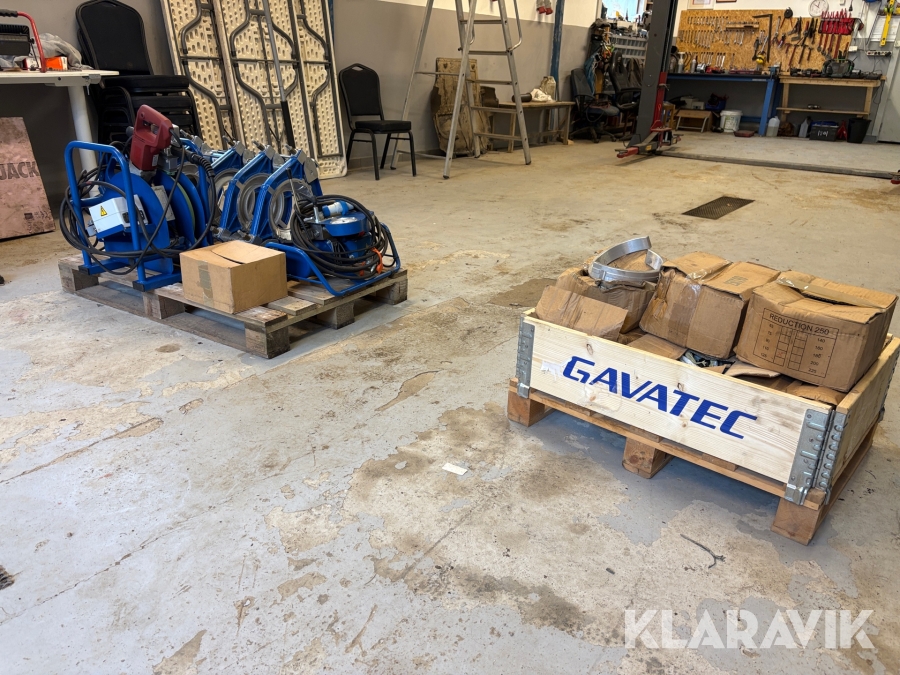 Stumsvets för PE-rör PT250 med spegel & uppsättning backar