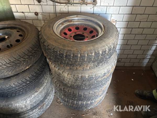 Kompletta hjul Bridgestone 195/70R15C 4st Stora Gm
