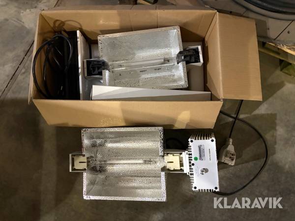 Lampa med armatur 2 st Trädgårdsteknik ID3UVC1000W/ ID3DE1000W