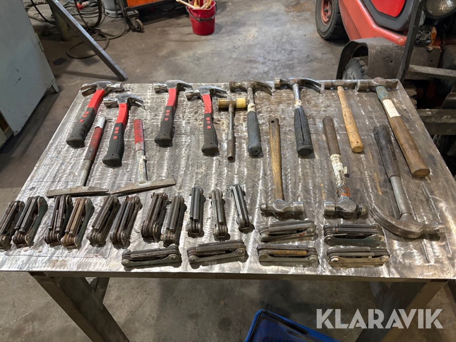 Hammare, insektsnyckelsats, Slaghacka parti