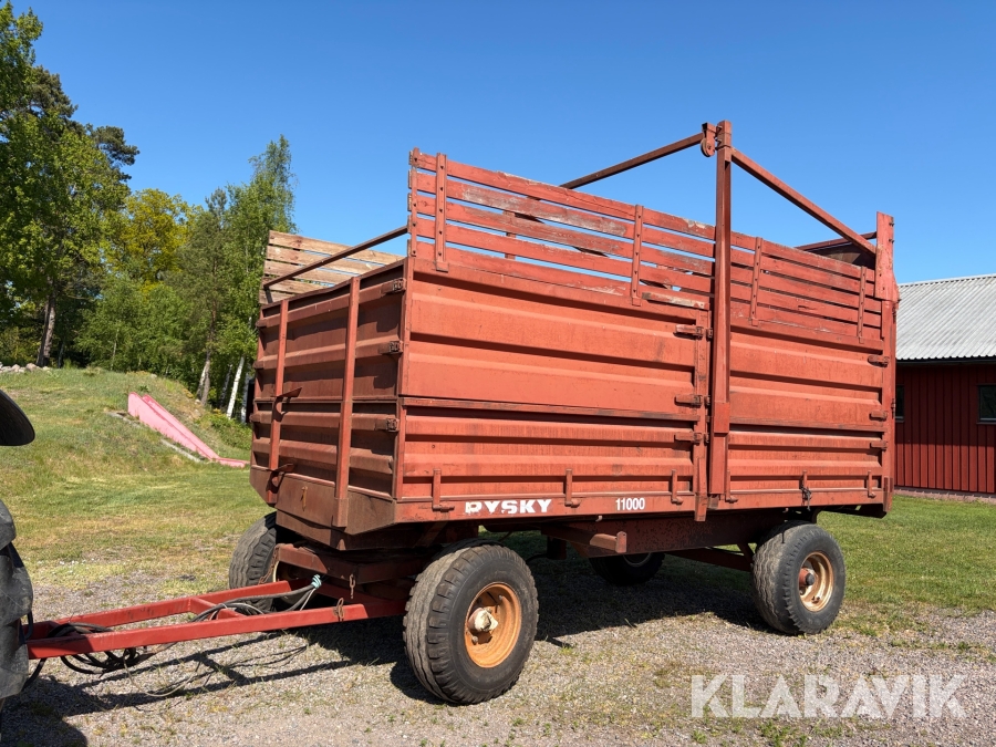 Ensilagevagn / Spannmålsvagn Rysky 11000 med trevägstipp