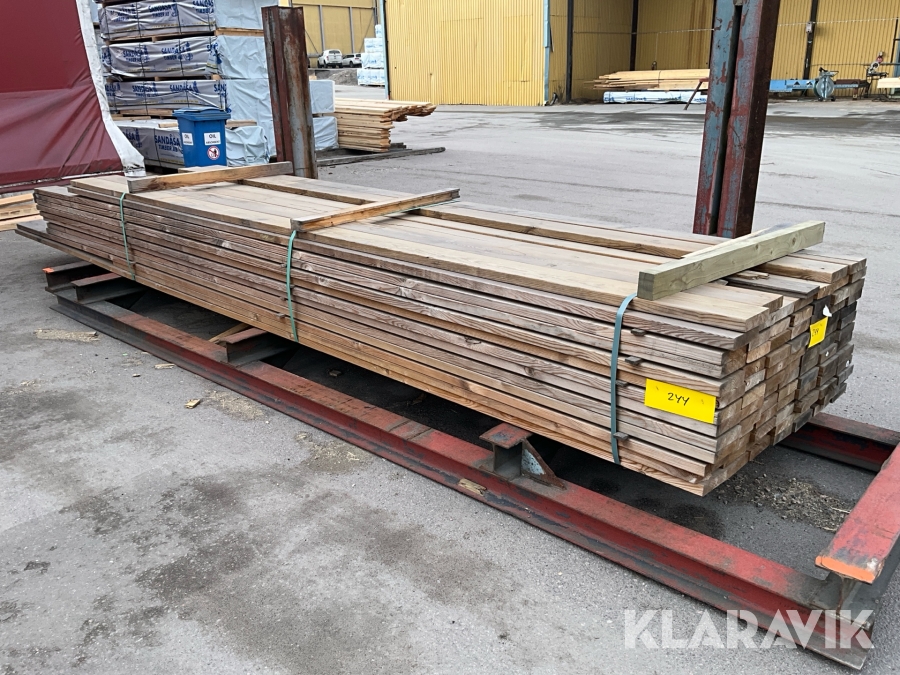 Virkespaket impregnerad trall B-kvalite 34x145 370 Löpmeter