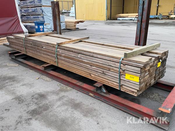 Virkespaket impregnerad trall B-kvalite 34x145 370 Löpmeter