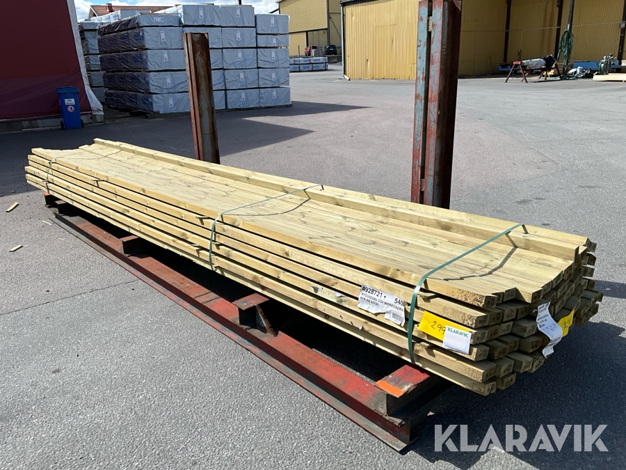 Virkespaket hyvlad regel tryckimp NTR AB 45x95 318löpmeter