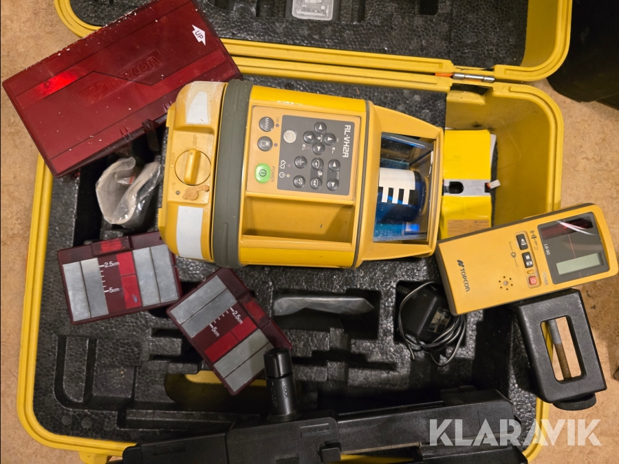 Tvåfallslaser Topcon RL-VH2A med tillbehör