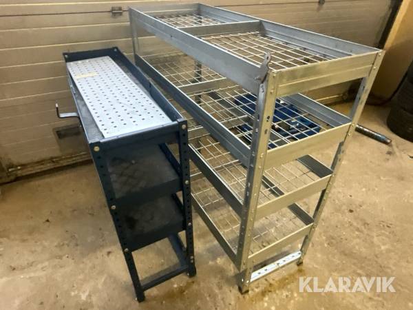 Inredning till skåpbil 2 hyllor