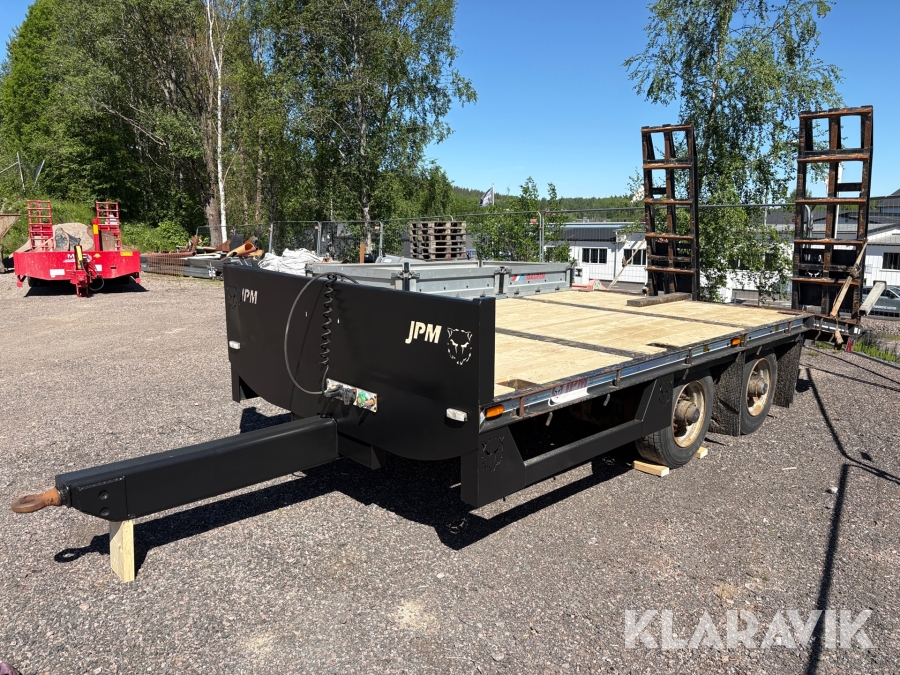 Maskintrailer för Traktor JPM Trailers 5m