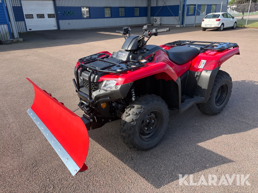 Fyrhjuling Honda TRX 420 FM2 med snöblad (Demokörd)