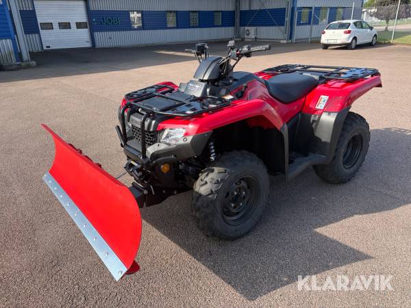 Fyrhjuling Honda TRX 420 FM2 med snöblad (Demokörd)