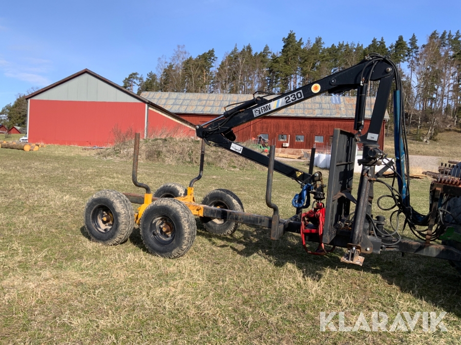 Skogsvagn Moheda 6ton Fmv 230 kran