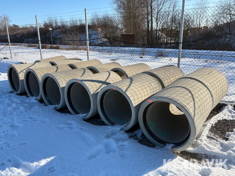 Betongrör 15 st 600 mm