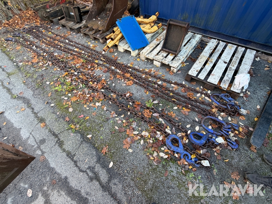 Kättingar 6 st Bedsab 6m 10 t, 16t