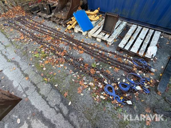 Kättingar 6 st Bedsab 6m 10 t, 16t