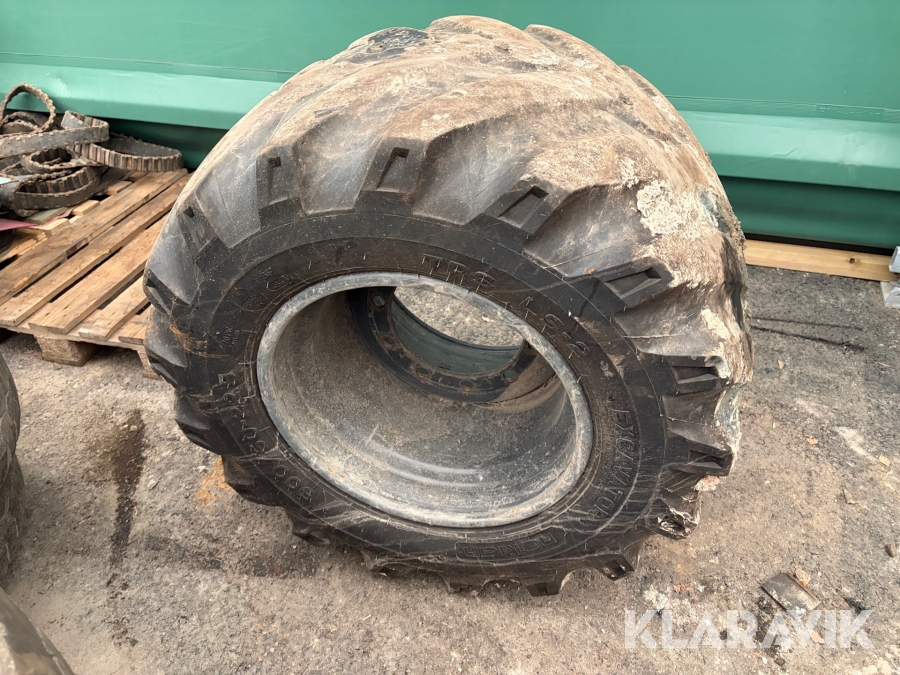 Twinhjul Nokian till Hjulgrävare