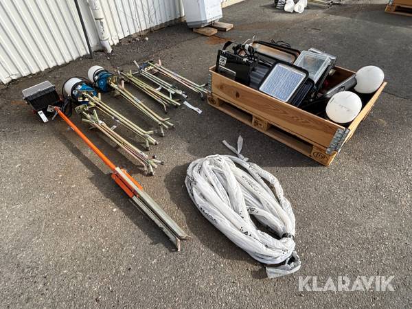 Parti arbetsbelysning med stativ