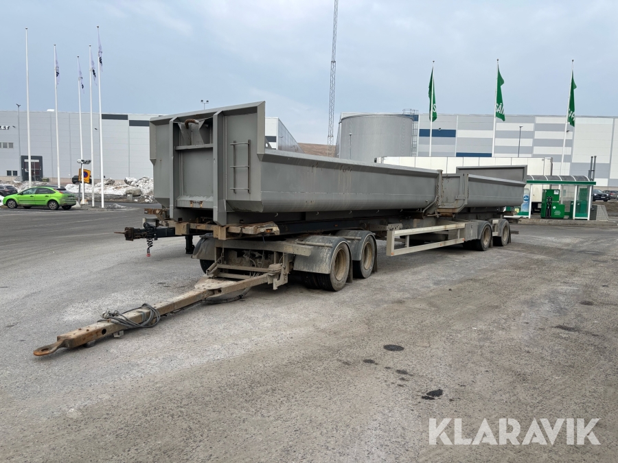Släp med 2st schaktflak Närko D4YF51H11