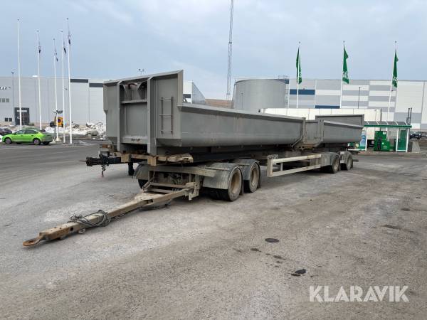 Släp med 2st schaktflak Närko D4YF51H11