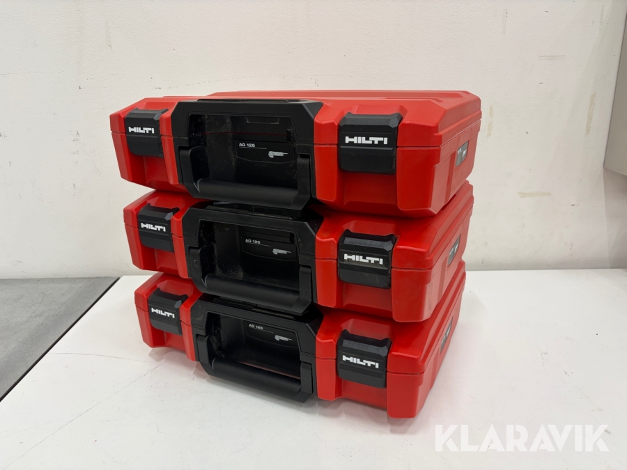 Maskinväskor Hilti AG125 3st