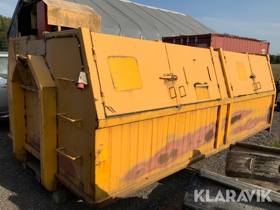 Lastväxlare Container för aska
