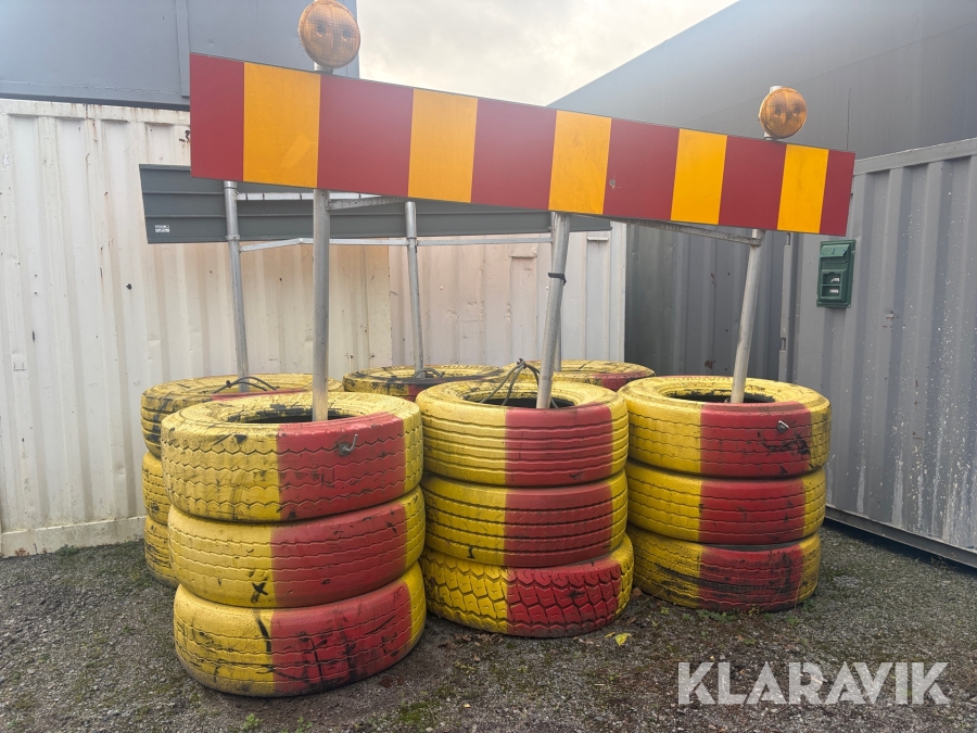 Buffert med skyltar Saferoad
