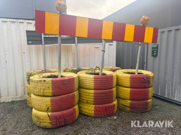 Buffert med skyltar Saferoad