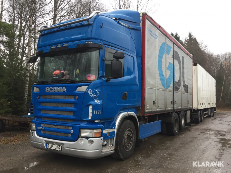 Lastbil Scania R500 Skåp