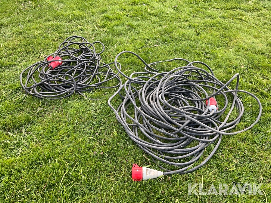 3-fas kabel 16A 2st 50+37 meter