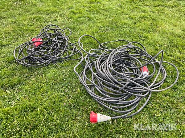 3-fas kabel 16A 2st 50+37 meter
