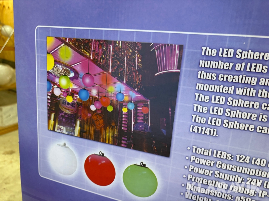 LED belysning glob Showtec LED Sphere 50, Tyresö, Klaravik a