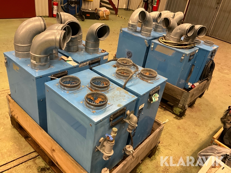 Paket med 8st Hetvattenfläkt och varmluftsfläkt