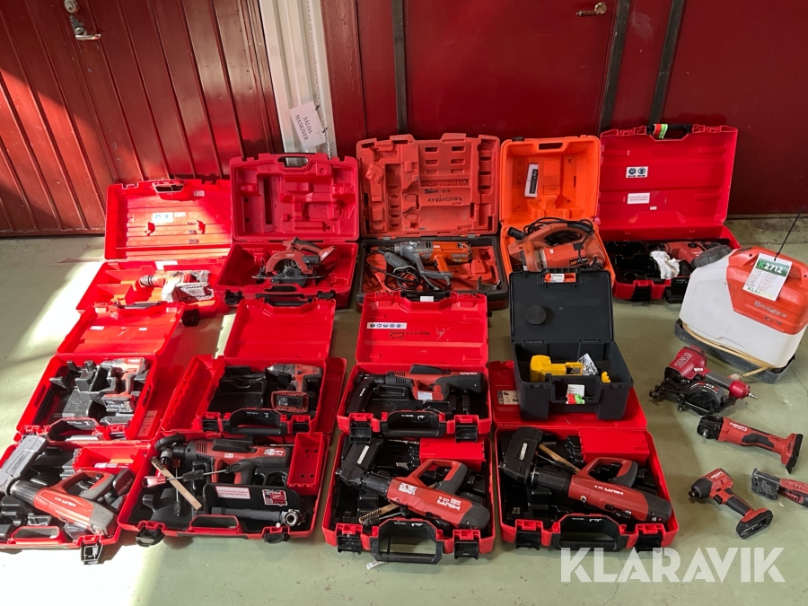 Handverktyg 17st Hilti, Husqvarna, Senco, Spit, X-Fix