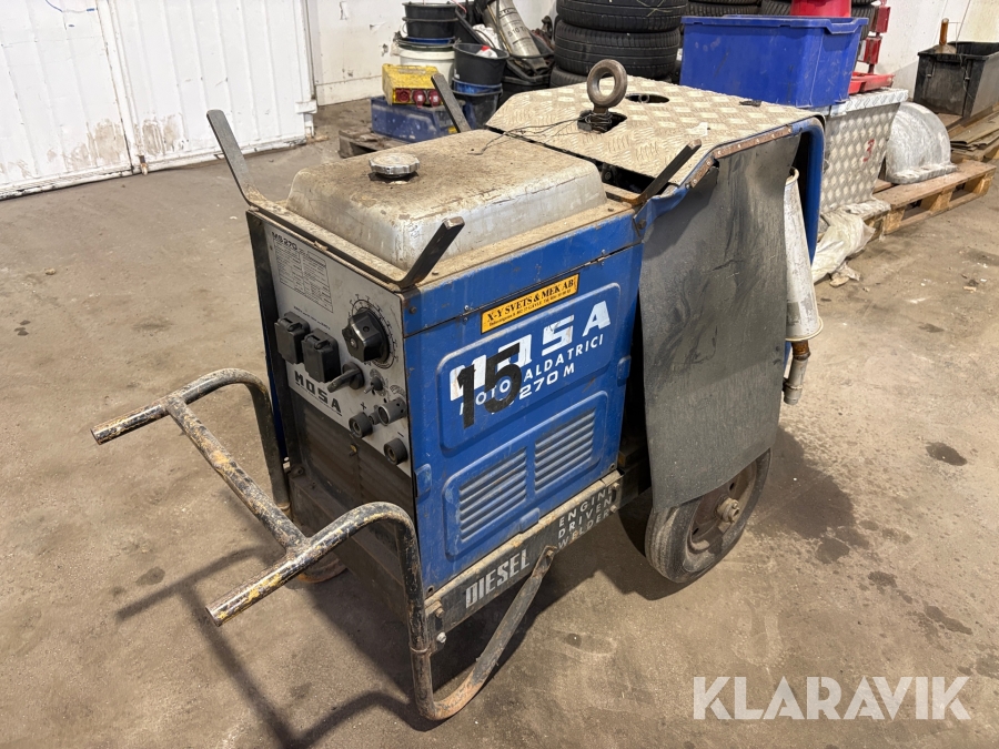 Dieseldriven Mosa MS270 svets/generator
