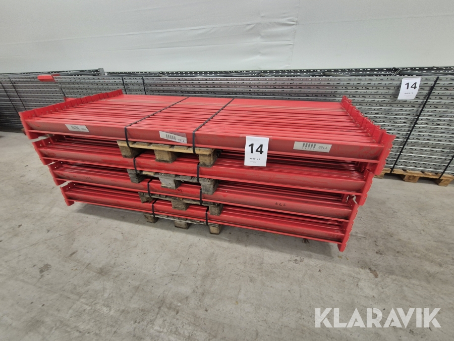 Pallställ 12st Gavel 700 cm, 80st balk Brännehylte City