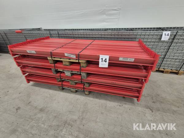 Pallställ 12st Gavel 700 cm, 80st balk Brännehylte City