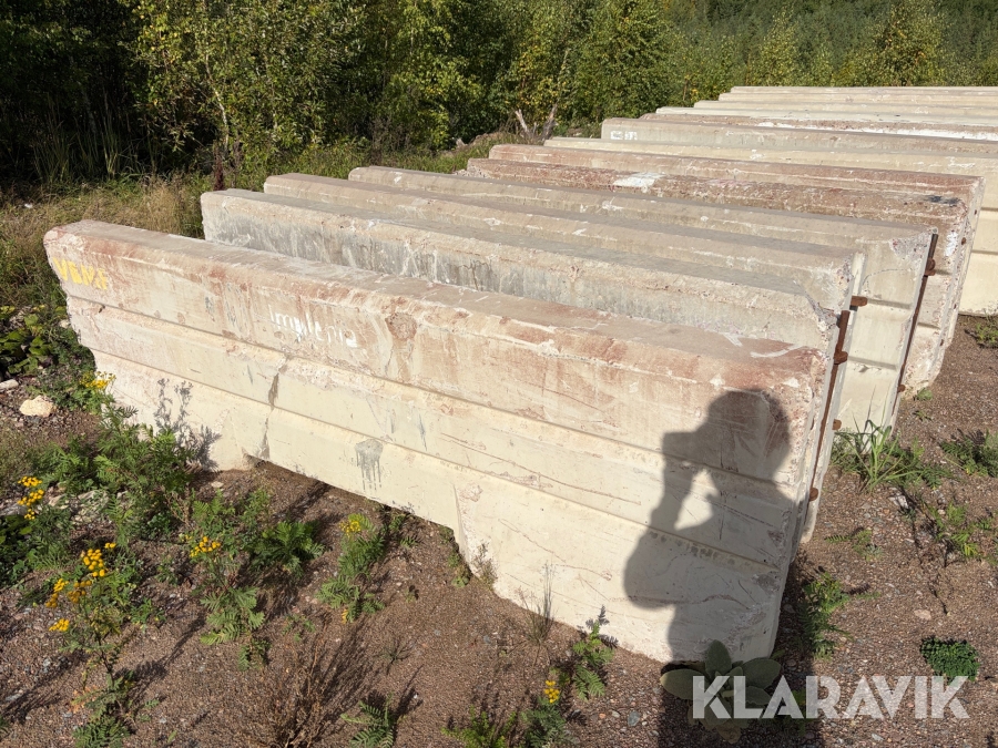 Betongbarriärer 3m 5st Gunnar Prefab GPLINK