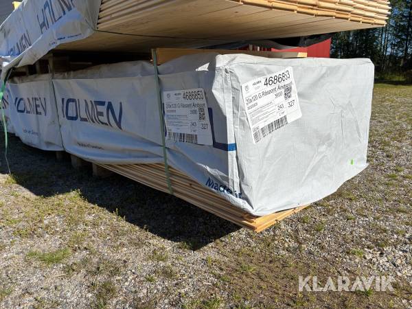 Råspont Holmen 20x120. 874 löpmeter