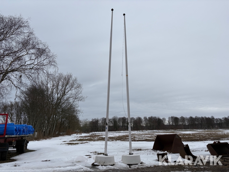 Flaggstänger Formenta med fundament 2st