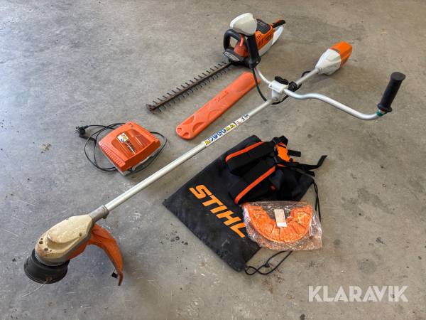 Trimmer och häcksax Stihl FSA 90 batteridrivna