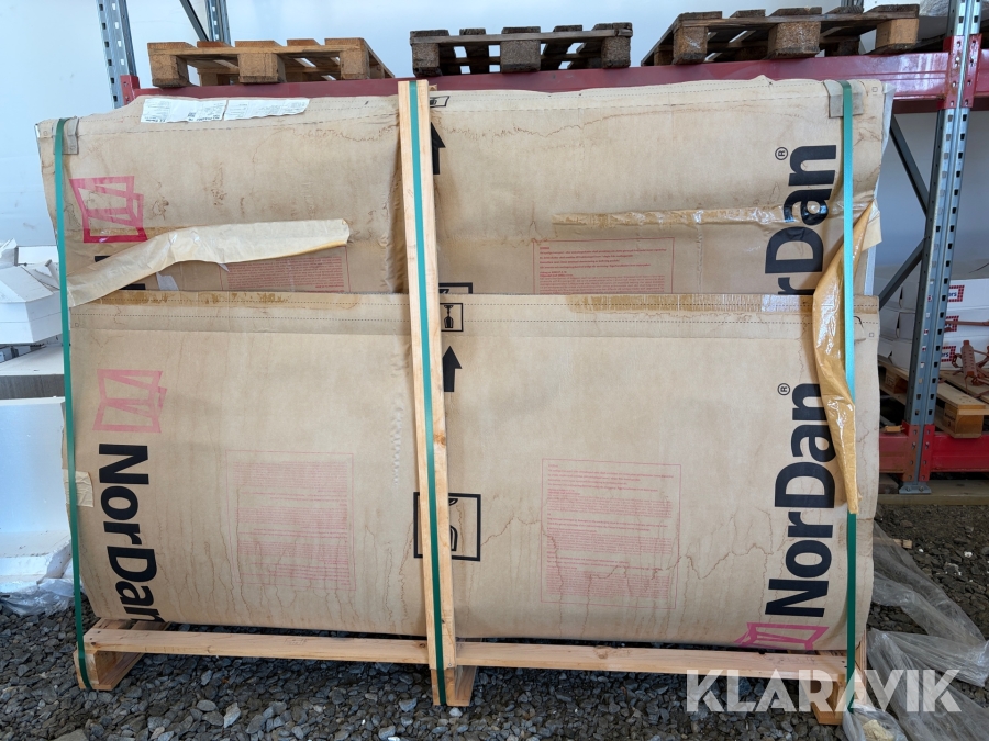 Ytterdörr NorDan Linjalen vit 14x21 pardörr