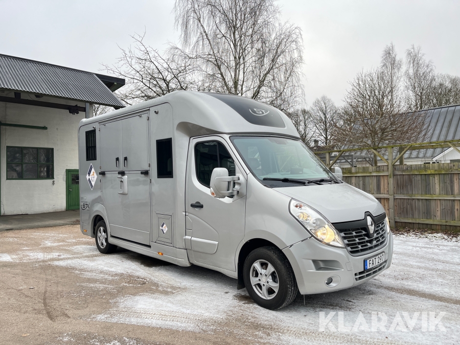 Hästtransport Renault STC Master STX Horsebox 2.3 dCi dubbelhytt