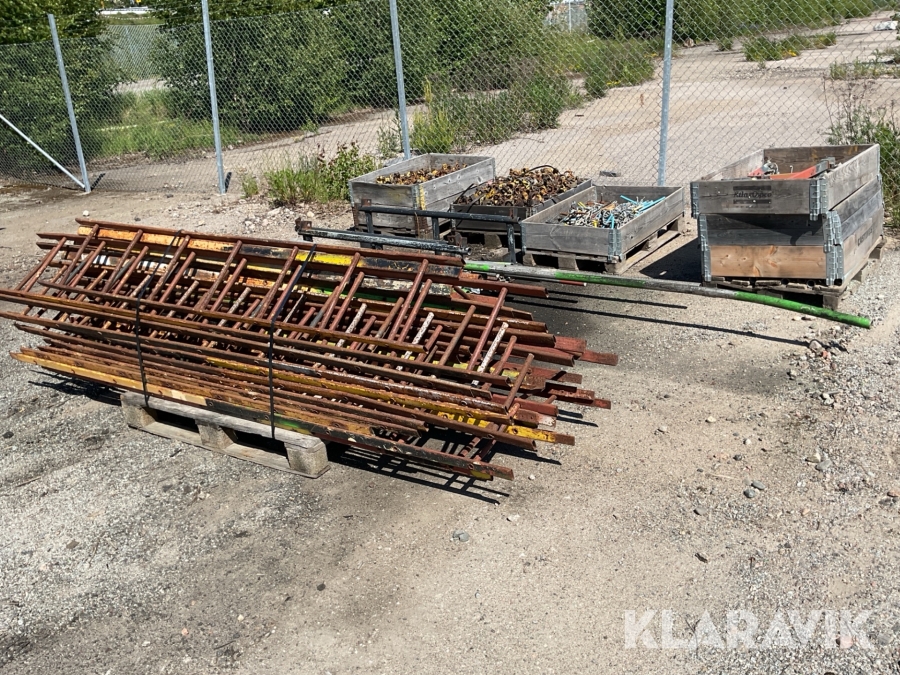 Parti med blandat ställningsmaterial