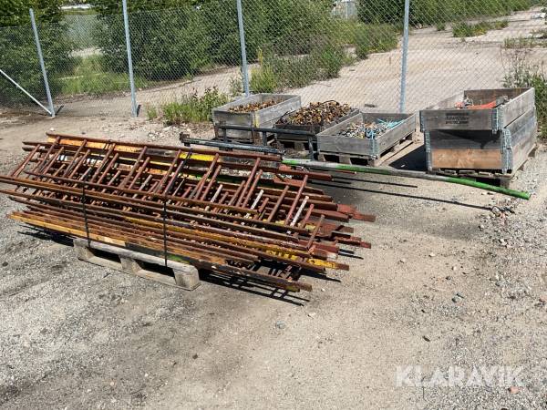 Parti med blandat ställningsmaterial