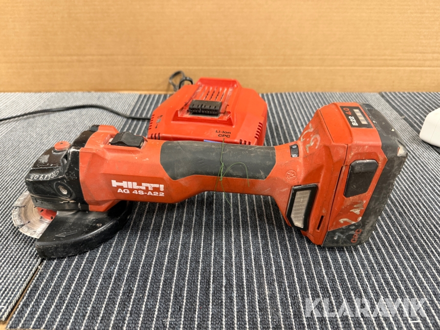 Kap & vinkelslip batteri Hilti AG 4S-A22