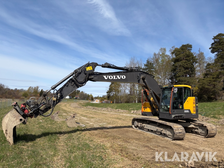 Grävmaskin Volvo ECR235EL med redskap och grävsystem 