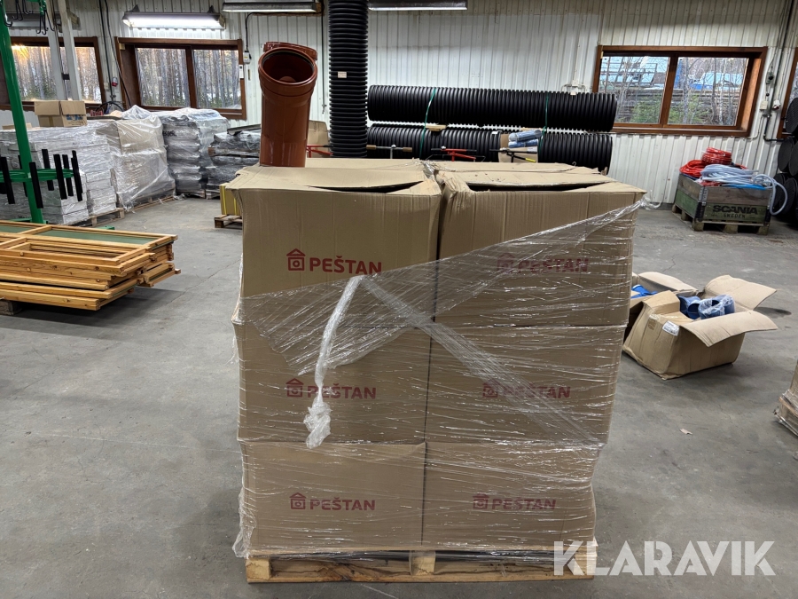 Markgrenrör 160/160 mm x 45 grader Nordic Poly 48 st