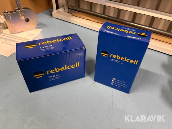Litiumbatteri Rebelcell 12V18 AV med laddare