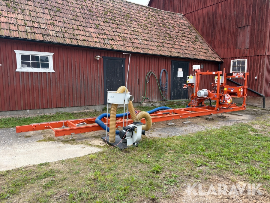 Sågverk Wood-Mizer LT15 med timmerfräs/planhyvel